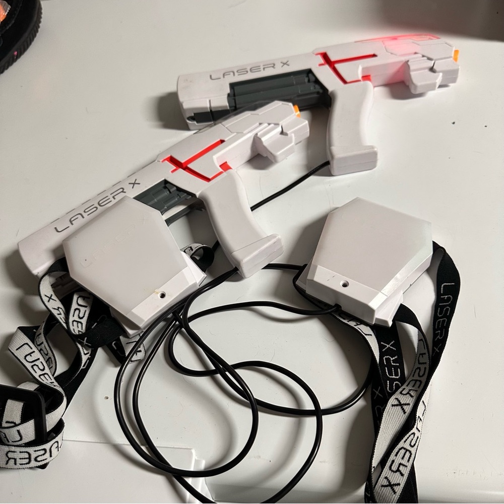 White Laser X Laser Tag Set